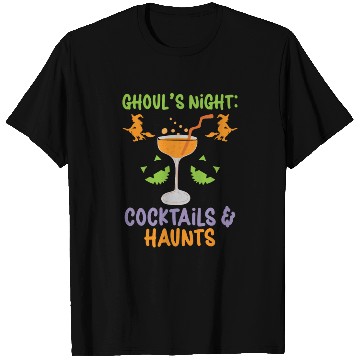 Discover Ghouls' Night: Cocktails & Haunts Halloween T Shirts