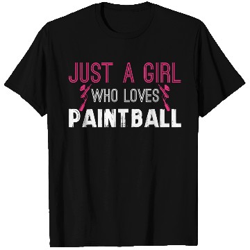 Discover Paintball Girl Paintballer Airsoft Gear Camo Mask T Shirts