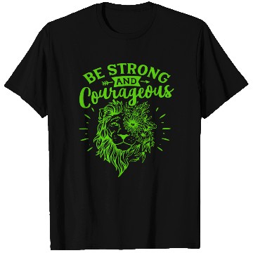 Discover Green And Navy Be Strong T Shirts