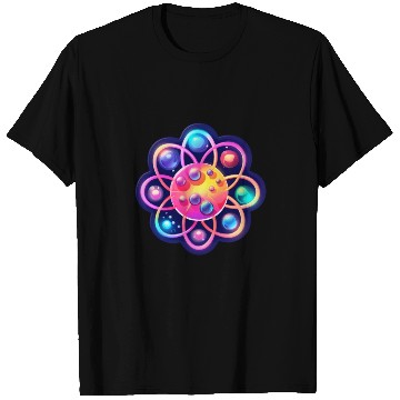 Discover Atom Physics Nerd Atomic Model T Shirts