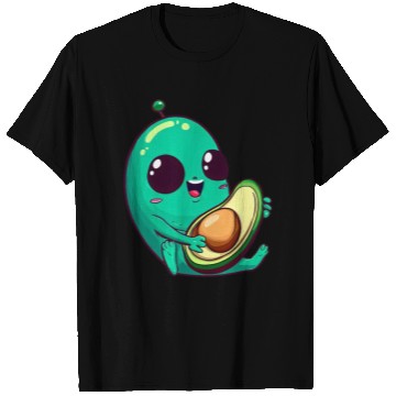 Discover Cute Alien Avocado: Guitarist Extraterrestrial T Shirts