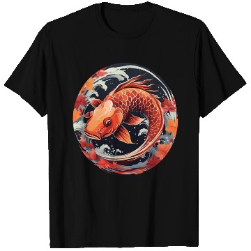 Discover Autumnal Koi Fish at Sunset T Shirts