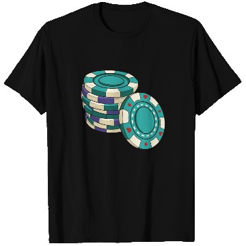 Discover Poker Chips Poker Ace Texas Hold'em T Shirts