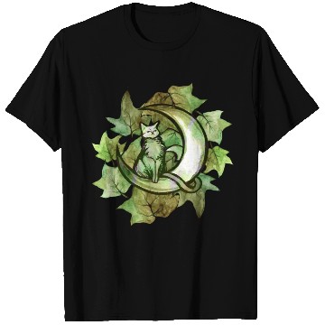 Discover Nature Ivy Moon Cat T Shirts