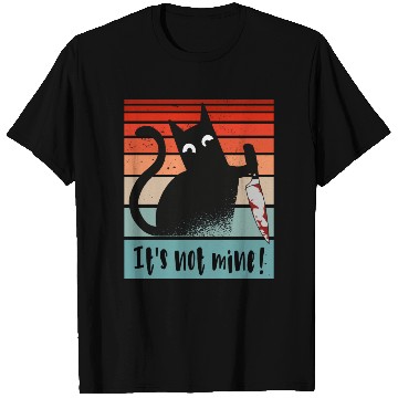 Discover It s Not Mine Innocent Cat With Knife T Shirts