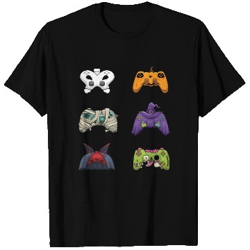Discover Gaming Gamer Game Controller Lazy Creepy Halloween T Shirts