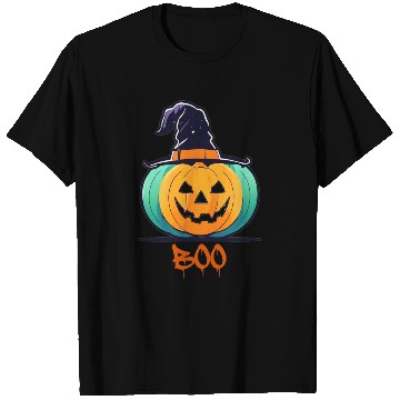 Discover Creepy Halloween Wizard Pumpkin T Shirts