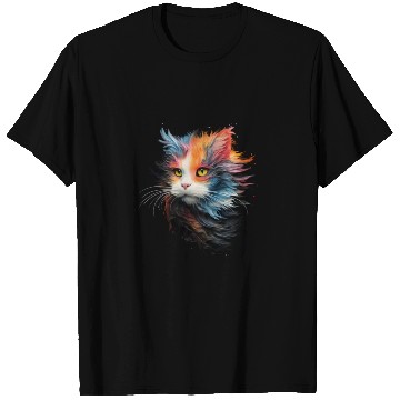 Discover Persian Cat Masterful Animal Painting T Shirts