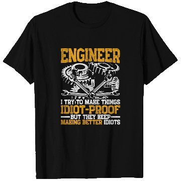 Discover Engineer engineering sciences T Shirts
