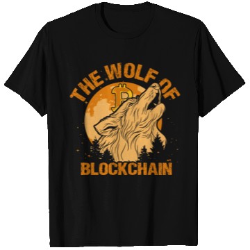 Discover The Wolf Of Blockchain Funny Bitcoin Wall Street T Shirts