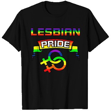 Discover Gender lesbians in rainbow colors with text T Shirts