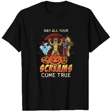 Discover Scary Horror Monsters Lazy Creepy Halloween T Shirts
