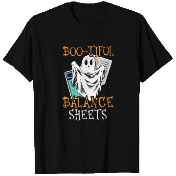 Discover Boo-tiful Balance Sheets Accountant Halloween T Shirts
