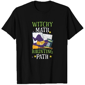 Discover Witchy Math Haunting Path Accountant Halloween T Shirts