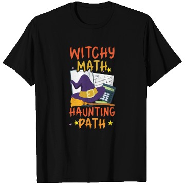Discover Witchy Math Haunting Path Accountant Halloween T Shirts