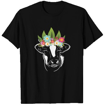 Discover Flowers Cow Cows Farmer T Shirts