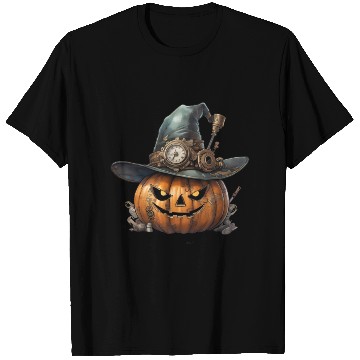 Discover Steampunk Halloween: The pumpkin of the future T Shirts