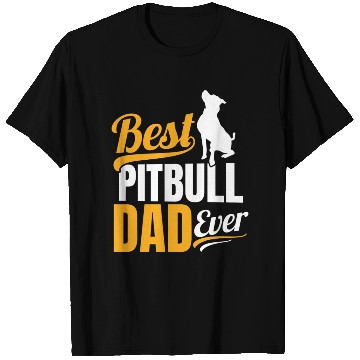 Discover Mens Best Pitbull Dad Ever T Shirts