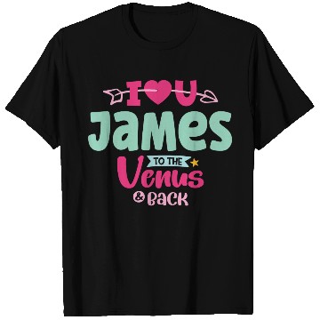 Discover I Love You James Valentines T Shirts