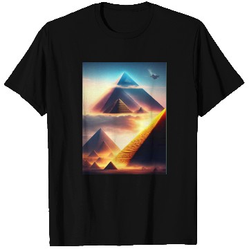 Discover Pyramids in the future T Shirts