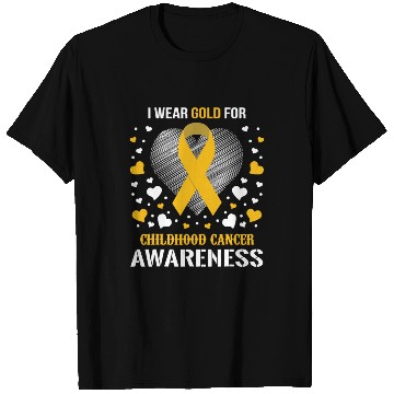Discover I Wear Childhood Cancer Awareness Supporter Ribbon T Shirts