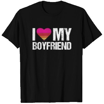 Discover I Love My Boyfriend Heart My Boyfriend Vintage Bf T Shirts