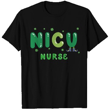 Discover Cute NICU nurse St. Patrick's design T Shirts