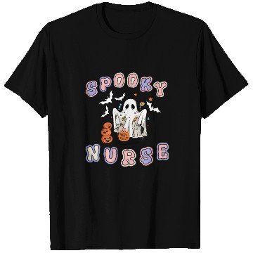 Discover Spooky nurse Halloween design T Shirts