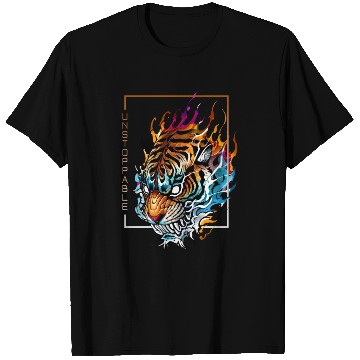 Discover Unstoppable Flaming Tiger T Shirts