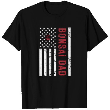 Discover American Flag Bonsai Dad T Shirts