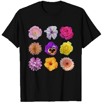 Discover Colorful spring flowers pattern T Shirts