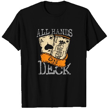 Discover Classic Blackjack All Hands On Deck Loves Gambling T Shirts