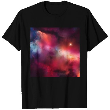 Discover Galaxy nebula abstract design T Shirts