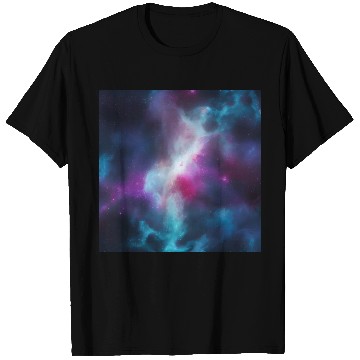 Discover Galaxy nebula abstract design T Shirts