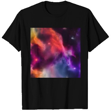 Discover Galaxy nebula abstract design T Shirts