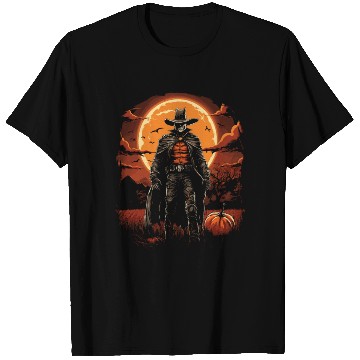 Discover Spooky Cowboy Halloween Scary Sheriff Costume T Shirts