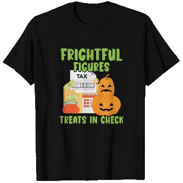 Discover Frightful Figures Treats in Check Halloween T Shirts