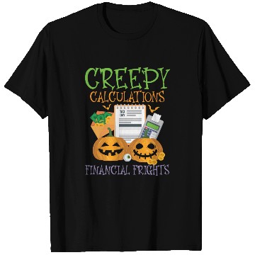 Discover Creepy Calculations Financial Frights Halloween T Shirts