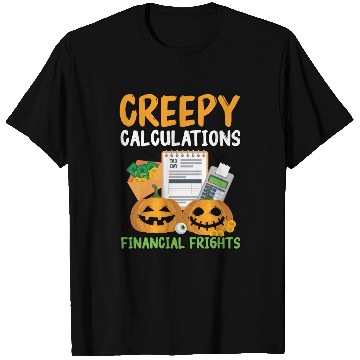 Discover Creepy Calculations Financial Frights Halloween T Shirts