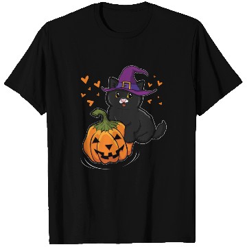 Discover Witch Cat In Pumpkin Cool Creepy Halloween T Shirts