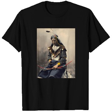 Discover Native American Chief Bone Necklace With Bow Arrow T Shirts