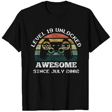Discover Level 19 Awesome Since July 2002 19th T Shirts