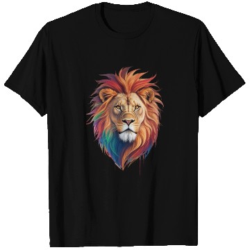 Discover Colorful Lion Head T Shirts