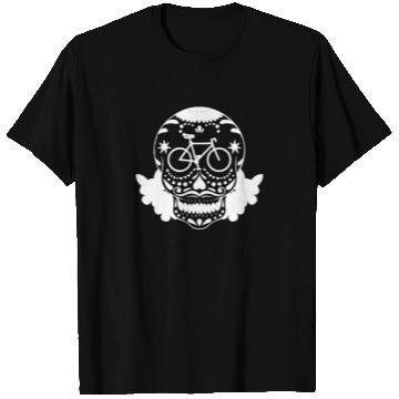 Discover Cycling Cyclist Skull T Shirts