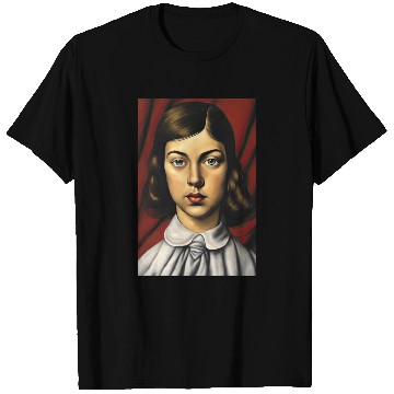 Discover Blue-eyed Woman Painting T Shirts