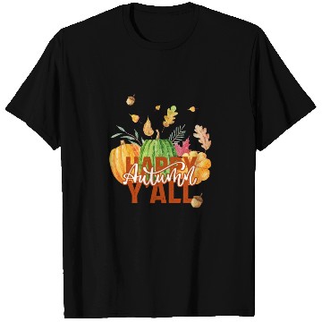 Discover Happy autumn y'all T Shirts