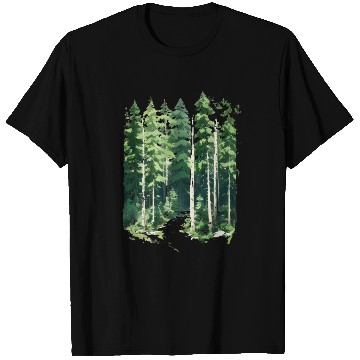 Discover Happy Green Wild Forest - Adventure Hiking Trail T Shirts