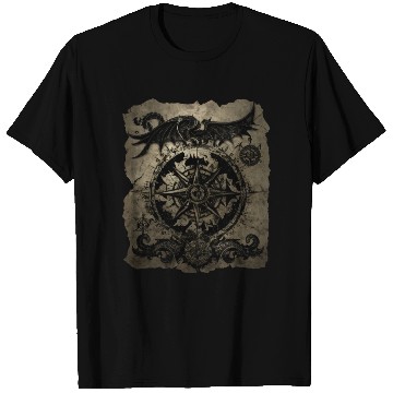 Discover Blackbeard's Dragon Treasure Scroll T Shirts