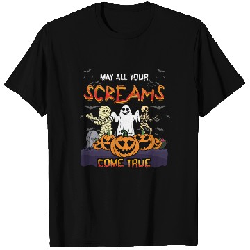 Discover Scary Horror Monsters Skeleton Creepy Halloween T Shirts