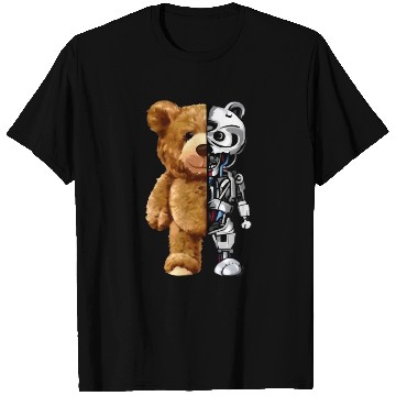 Discover Teddy bear X Robot T Shirts